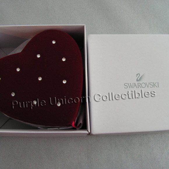 Swarovski Crystal Red Heart Jewelry Trinket Box - Picture 6 of 7